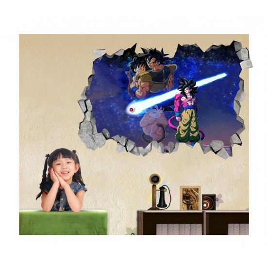 Sticker decorativ, gaura in perete 3D, Dragon Ball, 85 cm, 1025STK-2 Sticker decorativ, gaura in perete 3D, Dragon Ball, 85 cm, 1025STK-2
