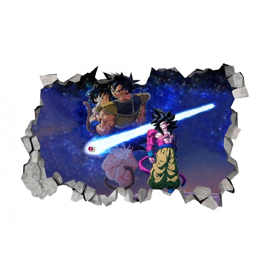 Sticker decorativ, gaura in perete 3D, Dragon Ball, 85 cm, 1025STK-2 Sticker decorativ, gaura in perete 3D, Dragon Ball, 85 cm, 1025STK-2