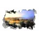Sticker decorativ, gaura in perete 3D, Fauna, 85 cm, 161STK-2 Sticker decorativ, gaura in perete 3D, Fauna, 85 cm, 161STK-2