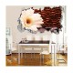 Sticker decorativ, gaura in perete 3D, Floare, 85 cm, 183STK-1 Sticker decorativ, gaura in perete 3D, Floare, 85 cm, 183STK-1