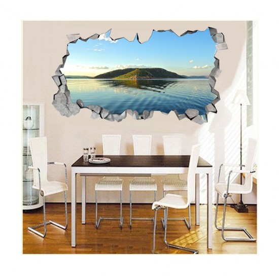 Sticker decorativ, gaura in perete 3D, Insula, 85 cm, 177STK-1 Sticker decorativ, gaura in perete 3D, Insula, 85 cm, 177STK-1
