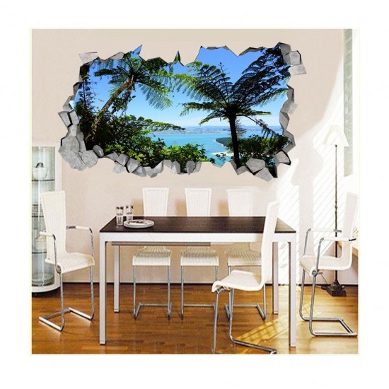 Sticker decorativ, gaura in perete 3D, Mare, 85 cm, 180STK-1 Sticker decorativ, gaura in perete 3D, Mare, 85 cm, 180STK-1