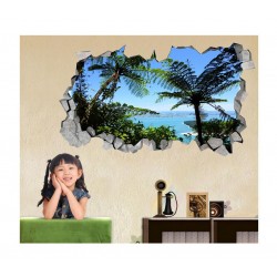 Sticker decorativ, gaura in perete 3D, Mare, 85 cm, 180STK-1 Sticker decorativ, gaura in perete 3D, Mare, 85 cm, 180STK-1
