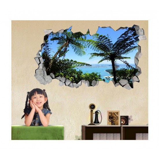 Sticker decorativ, gaura in perete 3D, Mare, 85 cm, 180STK-1 Sticker decorativ, gaura in perete 3D, Mare, 85 cm, 180STK-1