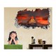 Sticker decorativ, gaura in perete 3D, Munte, 85 cm, 188STK-1 Sticker decorativ, gaura in perete 3D, Munte, 85 cm, 188STK-1