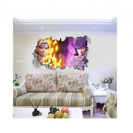 Sticker decorativ, gaura in perete 3D, Naruto, 85 cm, 1020STK Sticker decorativ, gaura in perete 3D, Naruto, 85 cm, 1020STK