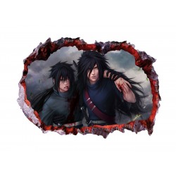 Sticker decorativ, gaura in perete 3D,  Naruto, 85 cm, 1028STK-1