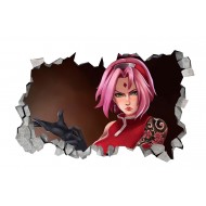 Sticker decorativ, gaura in perete 3D, Naruto, 85 cm, 1029STK-1 Sticker decorativ, gaura in perete 3D, Naruto, 85 cm, 1029STK-1