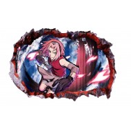 Sticker decorativ, gaura in perete 3D, Naruto, 85 cm, 1031STK-1 Sticker decorativ, gaura in perete 3D, Naruto, 85 cm, 1031STK-1