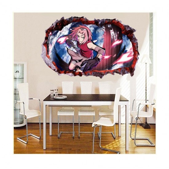 Sticker decorativ, gaura in perete 3D, Naruto, 85 cm, 1031STK-1 Sticker decorativ, gaura in perete 3D, Naruto, 85 cm, 1031STK-1