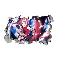 Sticker decorativ, gaura in perete 3D, Naruto, 85 cm, 1031STK Sticker decorativ, gaura in perete 3D, Naruto, 85 cm, 1031STK