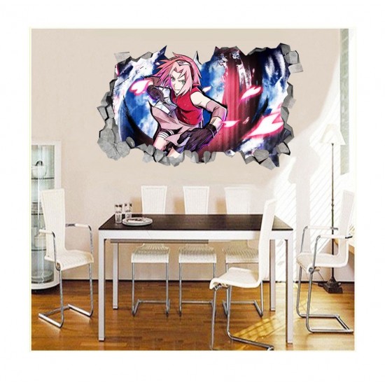 Sticker decorativ, gaura in perete 3D, Naruto, 85 cm, 1031STK Sticker decorativ, gaura in perete 3D, Naruto, 85 cm, 1031STK