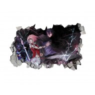 Sticker decorativ, gaura in perete 3D, Naruto, 85 cm, 1032STK Sticker decorativ, gaura in perete 3D, Naruto, 85 cm, 1032STK