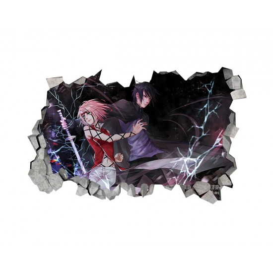 Sticker decorativ, gaura in perete 3D, Naruto, 85 cm, 1032STK Sticker decorativ, gaura in perete 3D, Naruto, 85 cm, 1032STK