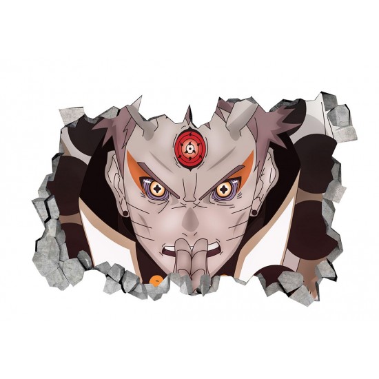 Sticker decorativ, gaura in perete 3D, Naruto, 85 cm, 1053STK-2 Sticker decorativ, gaura in perete 3D, Naruto, 85 cm, 1053STK-2