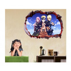 Sticker decorativ, gaura in perete 3D, Naruto, 85 cm, 1054TK-1 Sticker decorativ, gaura in perete 3D, Naruto, 85 cm, 1054TK-1