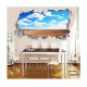 Sticker decorativ, gaura in perete 3D, Nor, 85 cm, 186STK-1 Sticker decorativ, gaura in perete 3D, Nor, 85 cm, 186STK-1