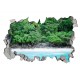 Sticker decorativ, gaura in perete 3D, Padure, 85 cm, 182STK-1 Sticker decorativ, gaura in perete 3D, Padure, 85 cm, 182STK-1