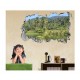 Sticker decorativ, gaura in perete 3D, Palmieri, 85 cm, 185STK-1 Sticker decorativ, gaura in perete 3D, Palmieri, 85 cm, 185STK-1