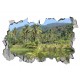 Sticker decorativ, gaura in perete 3D, Palmieri, 85 cm, 185STK-1 Sticker decorativ, gaura in perete 3D, Palmieri, 85 cm, 185STK-1