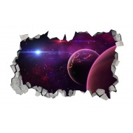 Sticker decorativ, gaura in perete 3D, Planeta, 85 cm, 1035STK Sticker decorativ, gaura in perete 3D, Planeta, 85 cm, 1035STK
