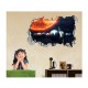 Sticker decorativ, gaura in perete 3D, Planeta, 85 cm, 1037STK-1 Sticker decorativ, gaura in perete 3D, Planeta, 85 cm, 1037STK-1
