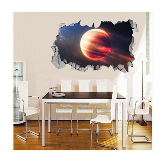 Sticker decorativ, gaura in perete 3D, Planeta, 85 cm, 1041STK-2 Sticker decorativ, gaura in perete 3D, Planeta, 85 cm, 1041STK-2