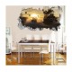 Sticker decorativ, gaura in perete 3D, Rasarit, 85 cm, 171STK-1 Sticker decorativ, gaura in perete 3D, Rasarit, 85 cm, 171STK-1