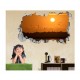 Sticker decorativ, gaura in perete 3D, Rasarit, 85 cm, 176STK-1 Sticker decorativ, gaura in perete 3D, Rasarit, 85 cm, 176STK-1