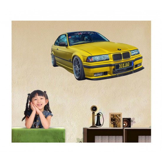 Sticker decorativ masina, 3D, 80 cm, 1010STK-3 Sticker decorativ masina, 3D, 80 cm, 1010STK-3