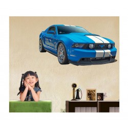 Sticker decorativ masina, 3D, 80 cm, 1011STK-3 Sticker decorativ masina, 3D, 80 cm, 1011STK-3