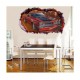 Sticker decorativ masina, Gaura in perete 3D, 80 cm, 1012STK-2 Sticker decorativ masina, Gaura in perete 3D, 80 cm, 1012STK-2