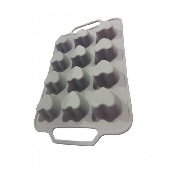 Tava din silicon, 12 Inimioare, 37 cm, CooKstyle, 128COF