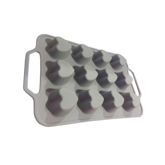 Tava din silicon, 12 Inimioare, 37 cm, CooKstyle, 128COF