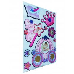 Sticker decorativ, Trasura cu poze, 45 cm, WX-EB006