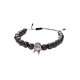 Bratara cu pietre naturale, Onix, Silver Crown, A4B138 Bratara cu pietre naturale, Onix, Silver Crown, A4B138