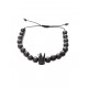 Bratara cu pietre naturale, Onix, Black Crown, A4B139 Bratara cu pietre naturale, Onix, Black Crown, A4B139