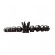 Bratara cu pietre naturale, Onix, Black Crown, A4B139 Bratara cu pietre naturale, Onix, Black Crown, A4B139