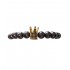 Bratara cu pietre naturale, Onix, Gold Crown, A4B141