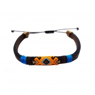 Bratara din piele ecologica, Multicolor, A4B159 Bratara din piele ecologica, Multicolor, A4B159