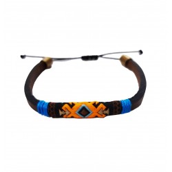 Bratara din piele ecologica, Multicolor, A4B159