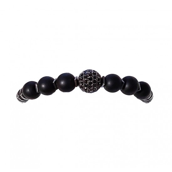 Bratara cu pietre naturale, Onix, Black Charm, A4B176 Bratara cu pietre naturale, Onix, Black Charm, A4B176
