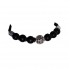 Bratara cu pietre naturale, Onix, Silver Charm, A4B175