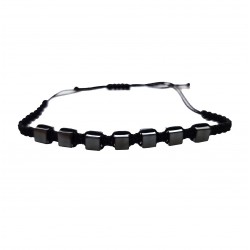 Bratara cu snur ajustabil, Black, A4B118 Bratara cu snur ajustabil, Black, A4B118