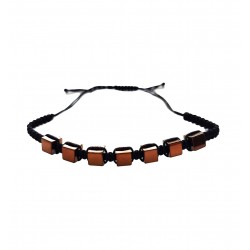 Bratara cu snur ajustabil, Brown, A4B117 Bratara cu snur ajustabil, Brown, A4B117