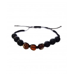Bratara cu snur ajustabil, Brown, A4B123 Bratara cu snur ajustabil, Brown, A4B123
