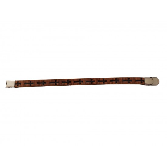 Bratara din piele ecologica, Cruce, A4B82 Bratara din piele ecologica, Cruce, A4B82