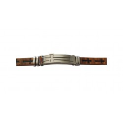 Bratara din piele ecologica, Cruce, Inox, A4B101 Bratara din piele ecologica, Cruce, Inox, A4B101