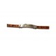 Bratara  din piele ecologica, Cruce, Inox, A4B102