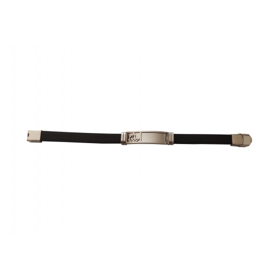 Bratara din piele ecologica, Diamond, Inox, A4B70 Bratara din piele ecologica, Diamond, Inox, A4B70